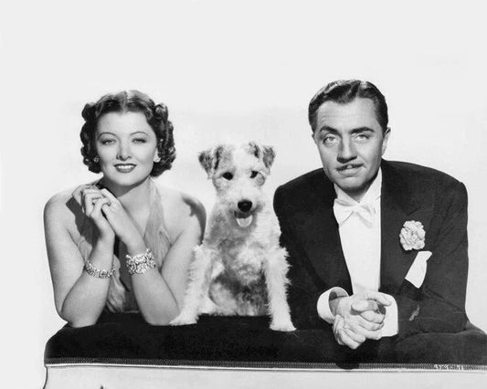 1934 Film The Thin Man Magnet Myrna Loy, Asta & William Powell Magnet