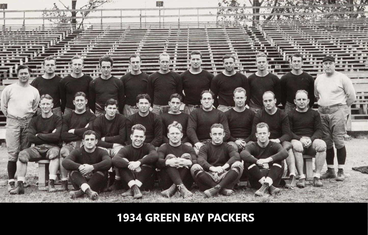 1934 Green Bay Packers Team Photo Football Picture Nfl 300 Piece Jigsaw Puzzle