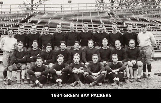 1934 Green Bay Packers Team Photo Football Picture Nfl