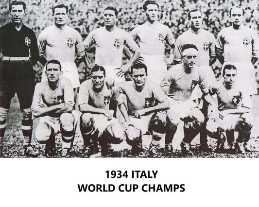 1934 Italy Team Photo Soccer Picture World Cup Champs