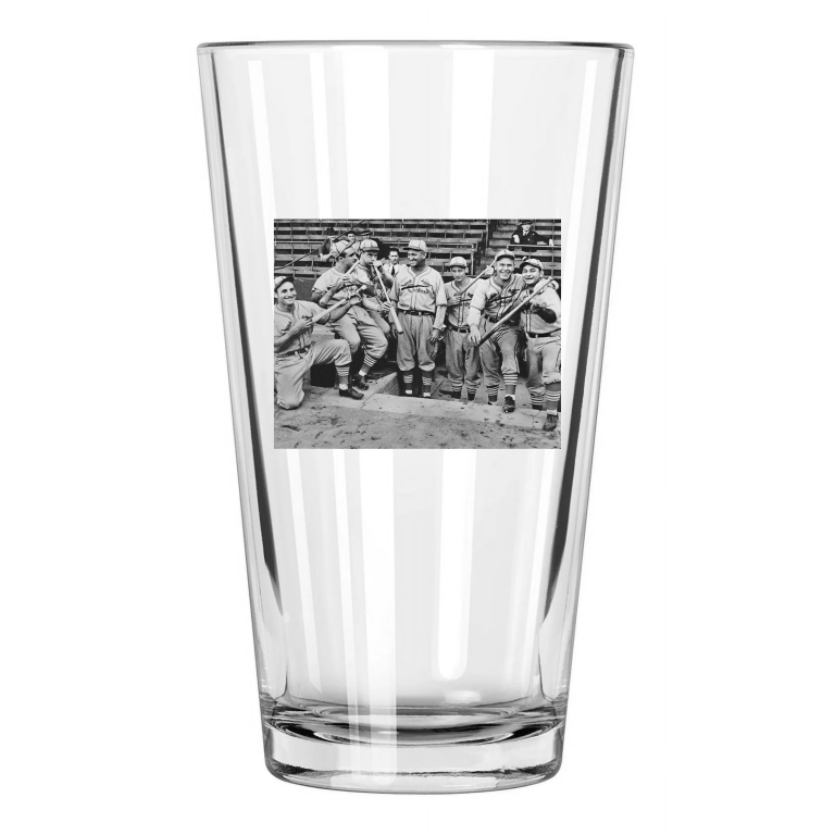 1934 St. Louis Cardinals Photo Gashouse Gang Baseball Pint Beer Drinking Glass