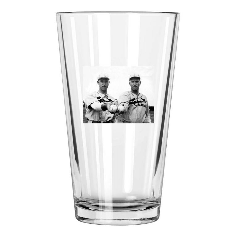 1934 St Louis Cardinals Dizzy Dean And Paul Dean Photo Pint Beer Drinking Glass