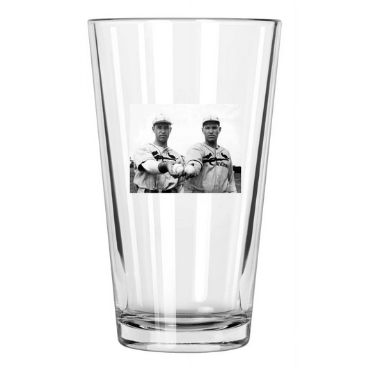 1934 St Louis Cardinals Dizzy Dean And Paul Dean Photo Pint Beer Drinking Glass