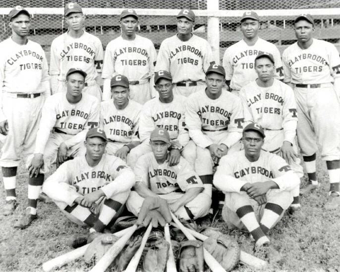 1935 Arkansas Claybrook Tigers Team Keychain Baseball Picture Negro League