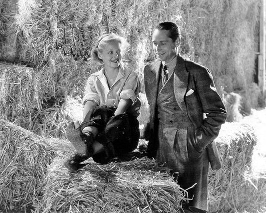 1935 Bette Davis And Franchot Tone Glossy Keychain Keychain Film Dangerous Print
