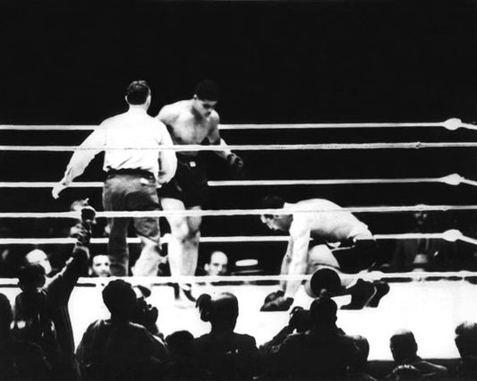 1935 Boxers Joe Louis Vs Primo Carnera Glossy Magnet Heavyweight Fight Print