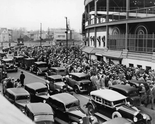 1935 Chicago Cubs Vs Tigers Wrigley Field Glossy Magnet World Series Print 1