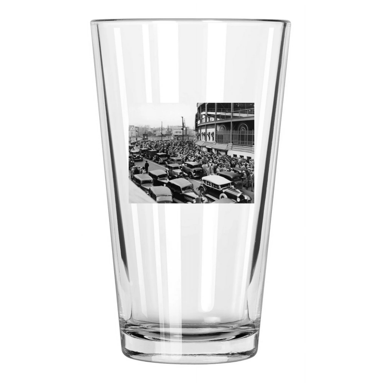 1935 Chicago Cubs Vs Tigers Wrigley Field World Series 1 Pint Beer Glass