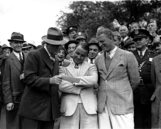 1935 Masters Winner Gene Sarazen W Check Glossy Keychain Golfer Keychain