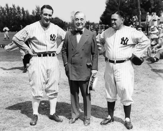 1935 New York Yankees Lou Gehrig, Jacob Ruppert, Joe Mccarthy Photo Print