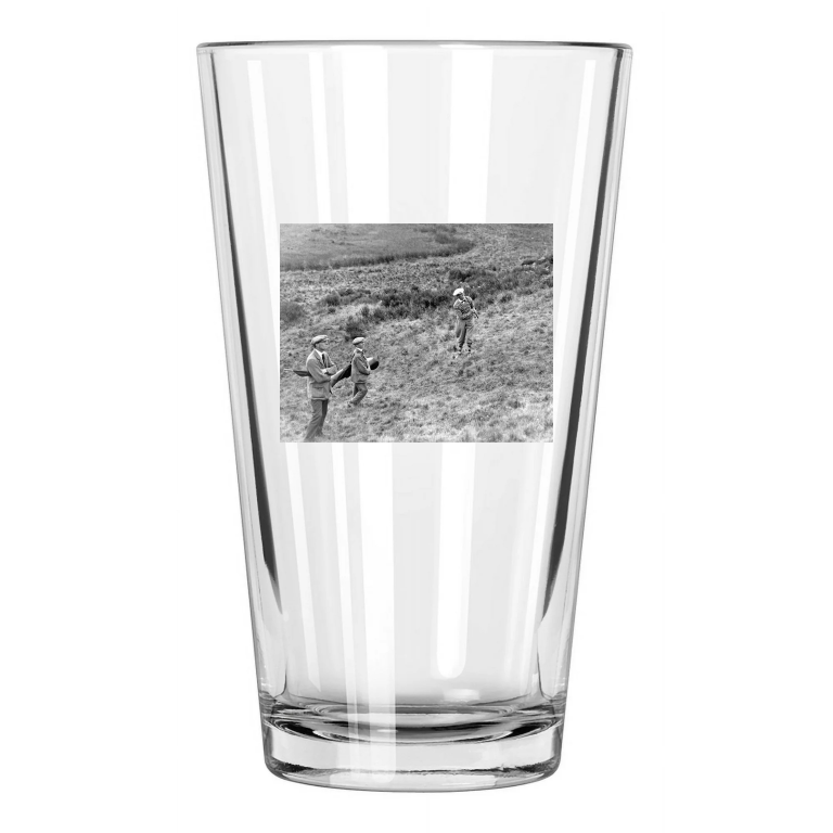 1935 Scotish Golfer George Duncan Photo Golf Pint Beer Drinking Glass