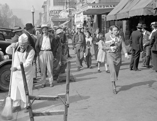 1935 Street Scene Middlesboro Kentucky Vintage Old Photo Reprint