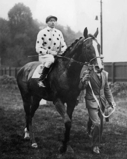 1935 Triple Crown Racehorse Omaha Glossy Keychain Print Jockey Pat Beasley