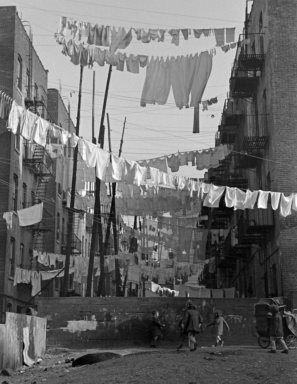 1936 Avenue Of Laundry Bronx New York City Ny Old Photo Reprint