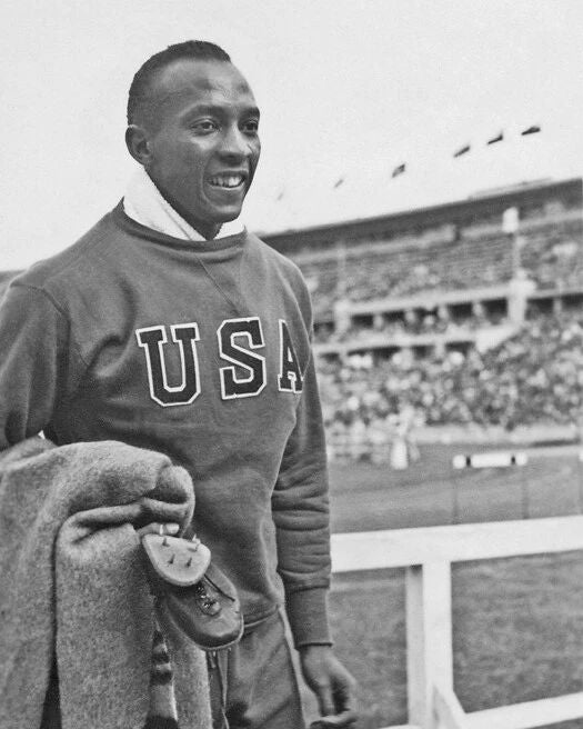 1936 Berlin Olympics Jesse Owens Glossy Magnet Usa Magnet Gold Medal 2