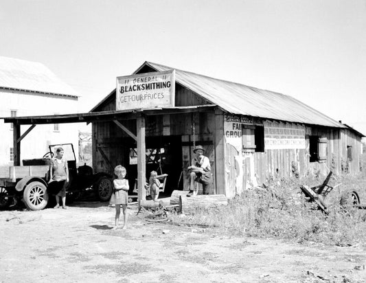 1936 Blacksmith Shop West Memphis Ar Vintage Keychain Picture Reprint
