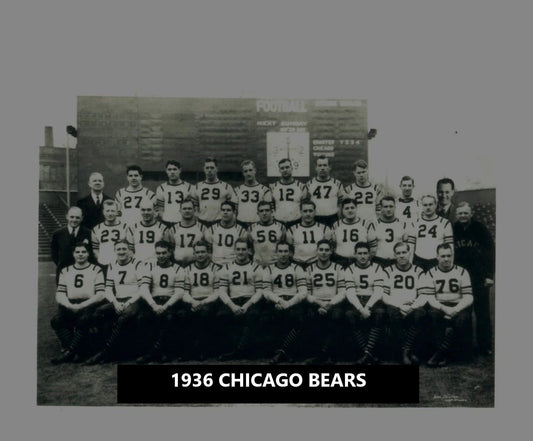 1936 Chicago Bears Team Keychain Football Nfl Picture