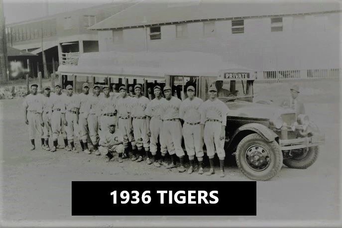 1936 Cincinnati Tigers Team Keychain Baseball Picture Negro League