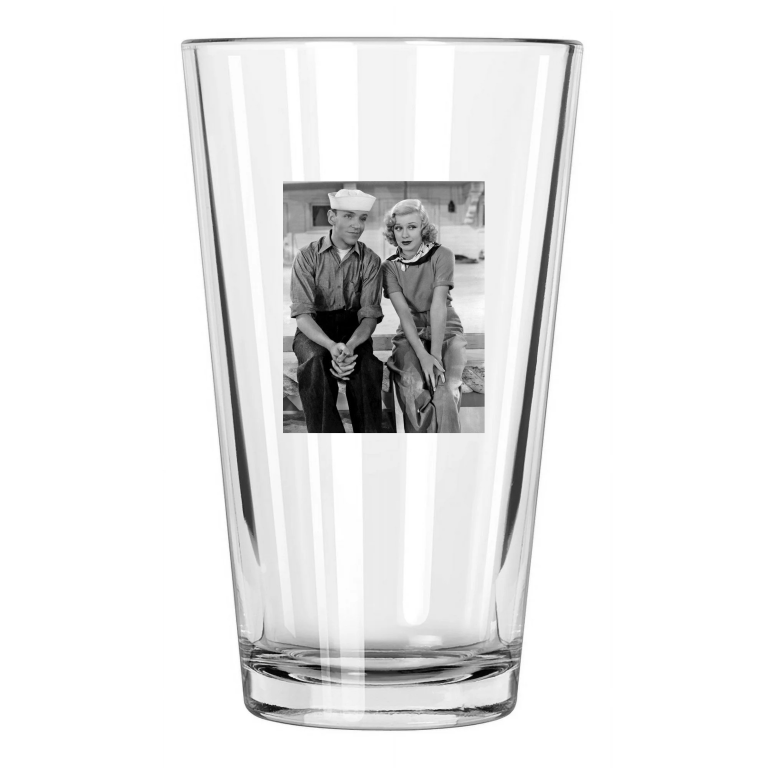 1936 Follow The Fleet Dancers Fred Astaire And Ginger Rogers Pint Beer Glass