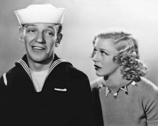 1936 Fred Astaire And Ginger Rogers Glossy Magnet Follow The Fleet Print