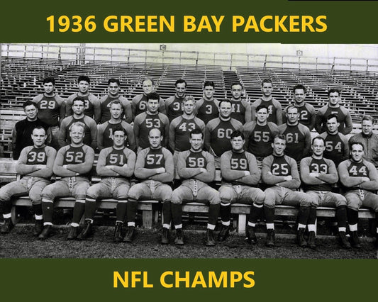1936 Green Bay Packers Team Photo Football Nfl Picture Nfl Champs