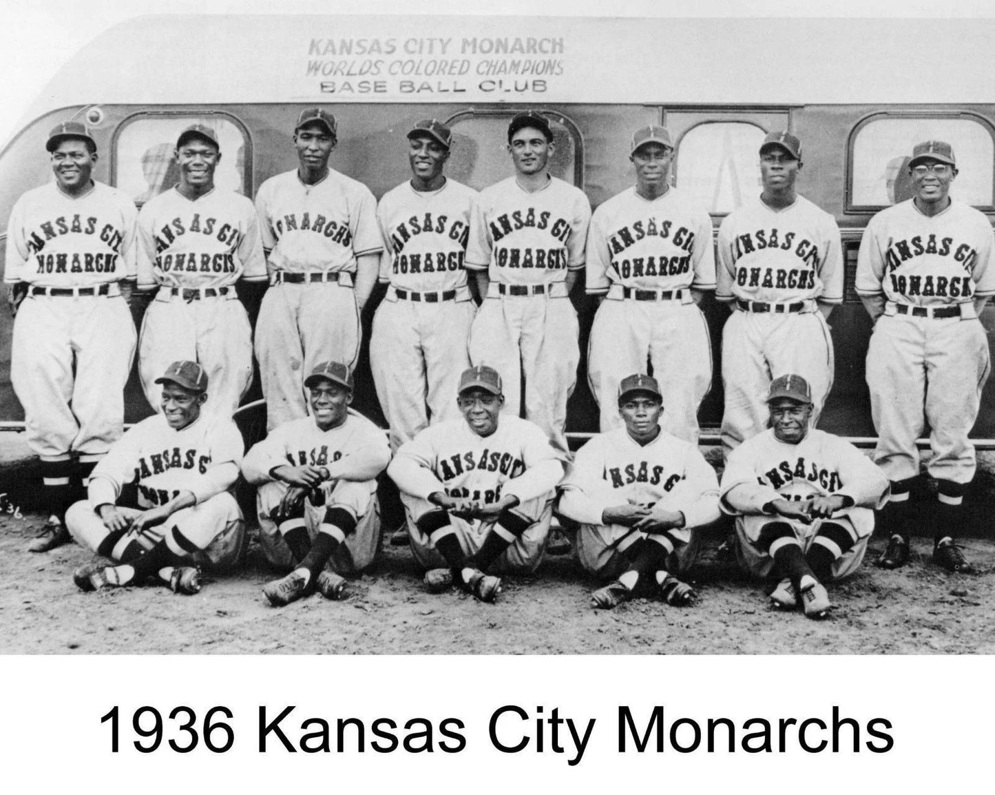 1936 Kansas City Monarchs Kc Team Magnet Baseball Picture Negro League