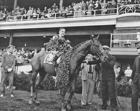 1936 Kentucky Derby Winner Bold Venture Glossy Keychain Churchill Downs Print