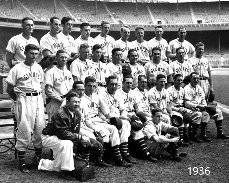 1936 New York Giants Ny Team Magnet Baseball Picture Mlb