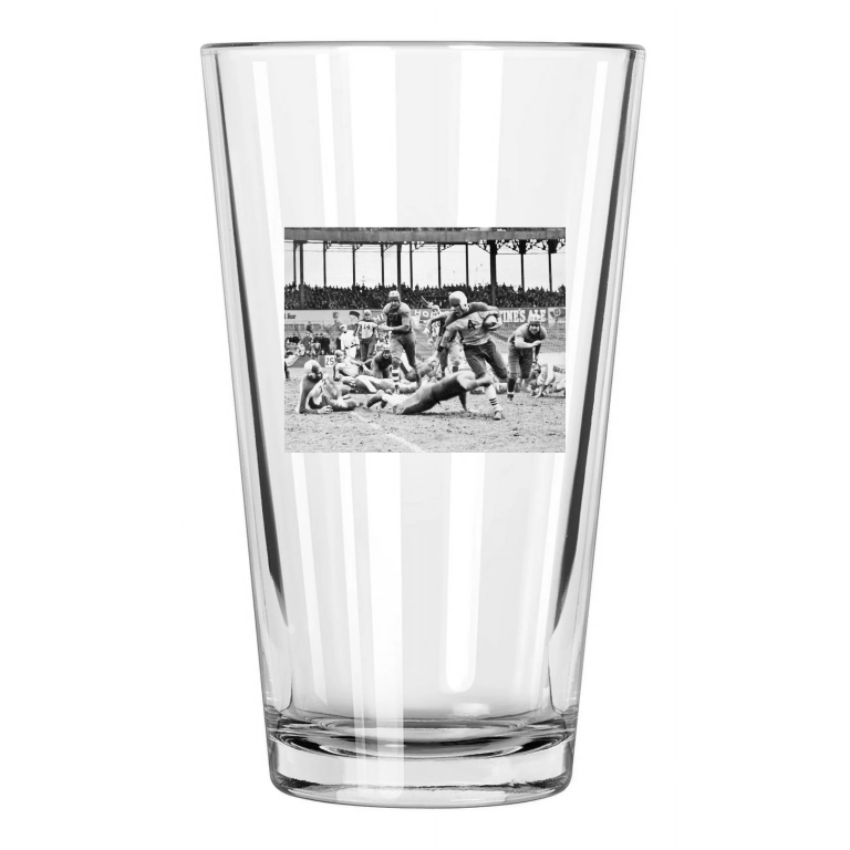 1936 New York Giants Tuffy Leemans Vs Packers Hof 78 Pint Beer Drinking Glass