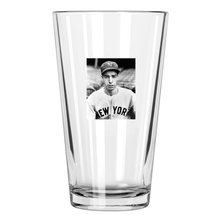 1936 New York Yankees Joe Dimaggio Rookiegraph Pint Beer Drinking Glass