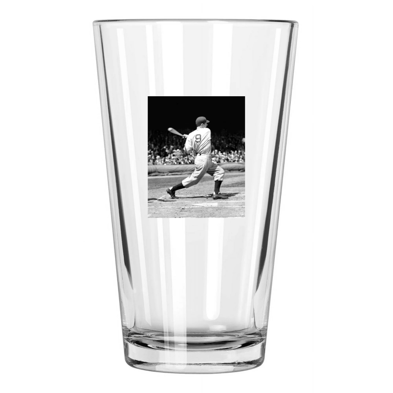 1936 New York Yankees Joe Dimaggio Photo Rookie #9 Pint Beer Drinking Glass