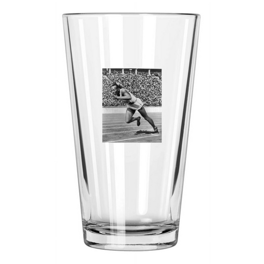 1936 Olympics Jesse Owens Photo Usa Berlin Germany Pint Beer Drinking Glass
