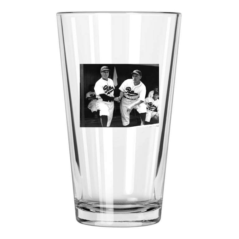 1936 Philadelphia Phillies Chuck Klein And Jimmy Wilson Pint Beer Drinking Glass