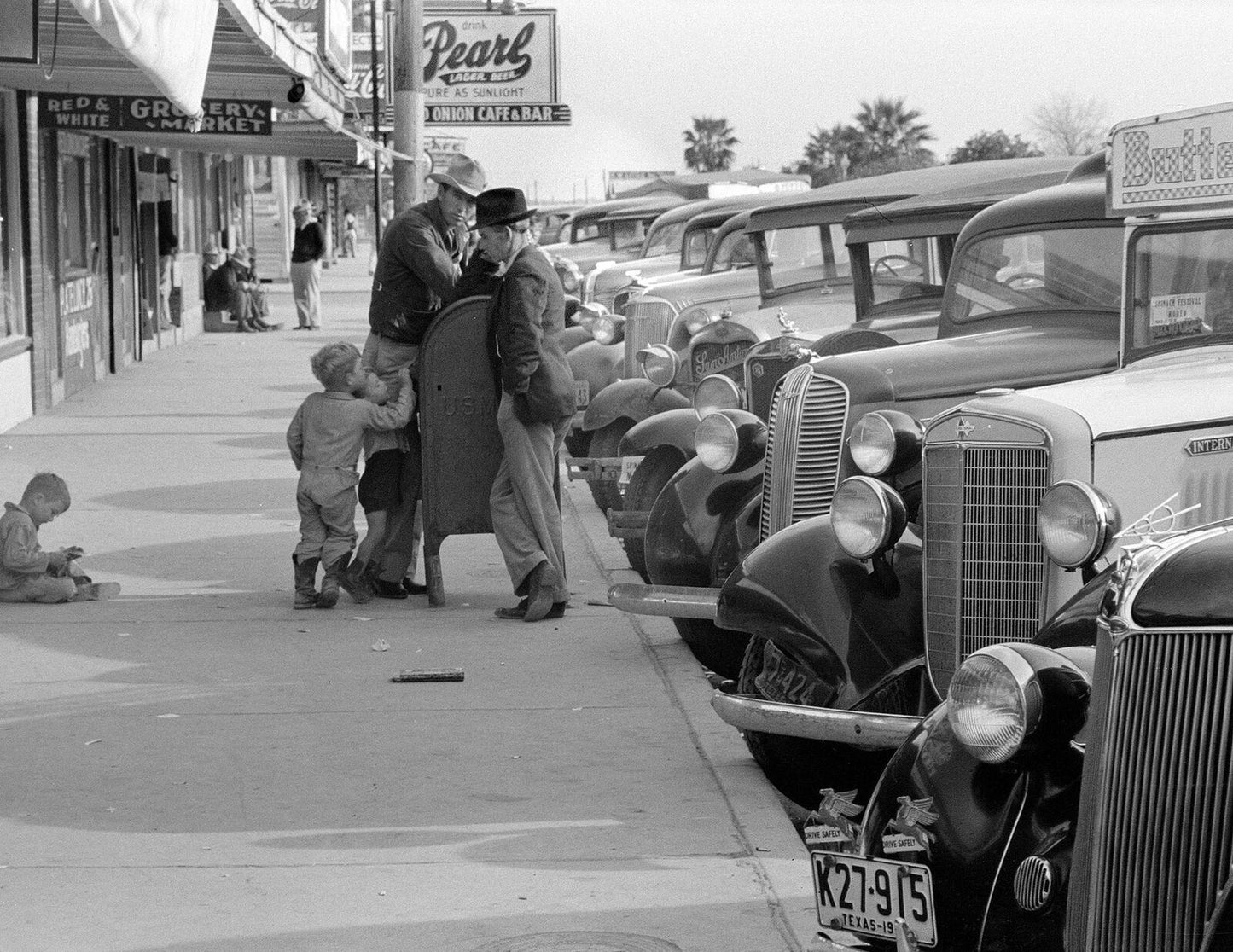 1936 Street Scene Crystal City Texas Vintage Old Photo Reprint
