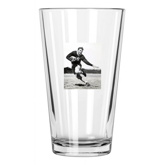 1936 Texas Christian Sammy Baugh Photo Vintage Pint Beer Drinking Glass
