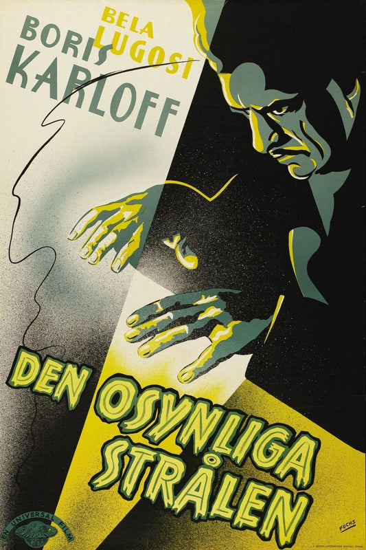 1936 The Invisible Ray Movie Keychain Boris Karloff Bela Lugosi
