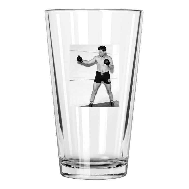 1937 American Boxer James J Braddock Boxing Heavyweight 2 Pint Beer Glass