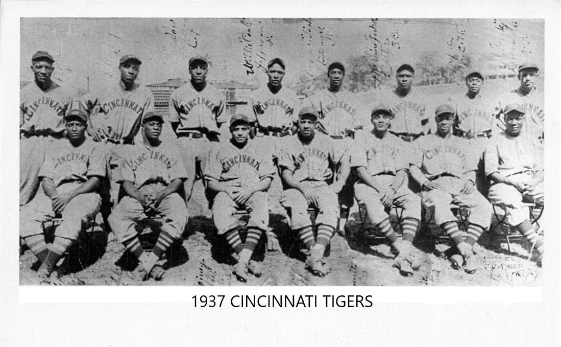 1937 Cincinnati Tigers Team Photo Baseball Picture Negro League