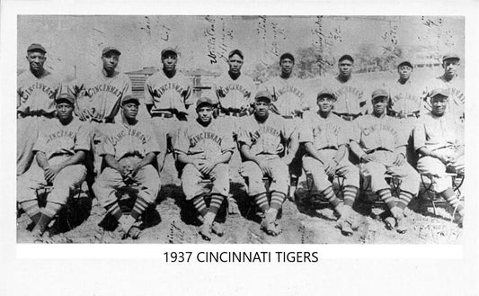 1937 Cincinnati Tigers Team Magnet Baseball Picture Negro League