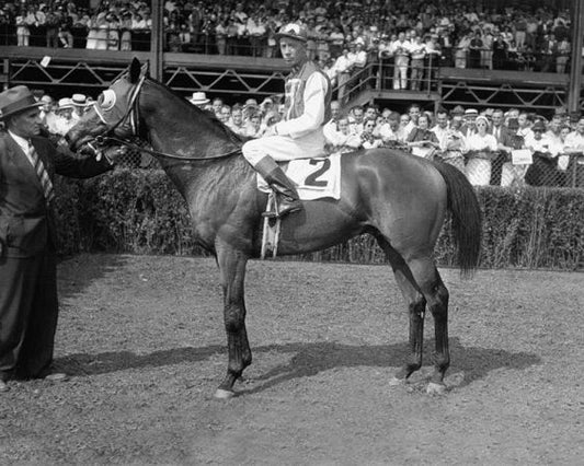1937 Champion Racehorse Seabiscuit Glossy Magnet Yonkers Handicap Winner