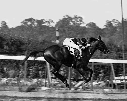 1937 Champion Racehorse War Admiral Glossy Keychain Belmont Stakes Keychain