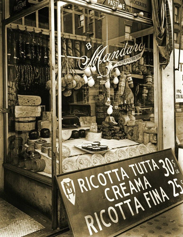1937 Cheese Store Bleecker St, Nyc Ny Old Historic Keychain Reprint