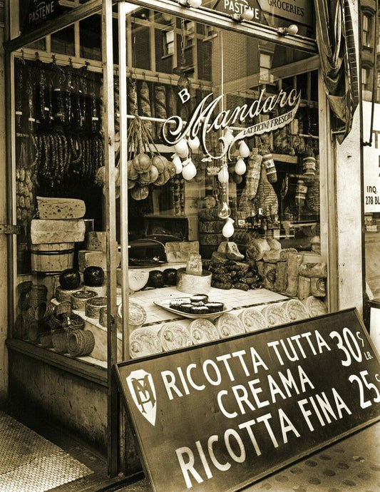1937 Cheese Store Bleecker St, Nyc Ny Old Historic Keychain Reprint