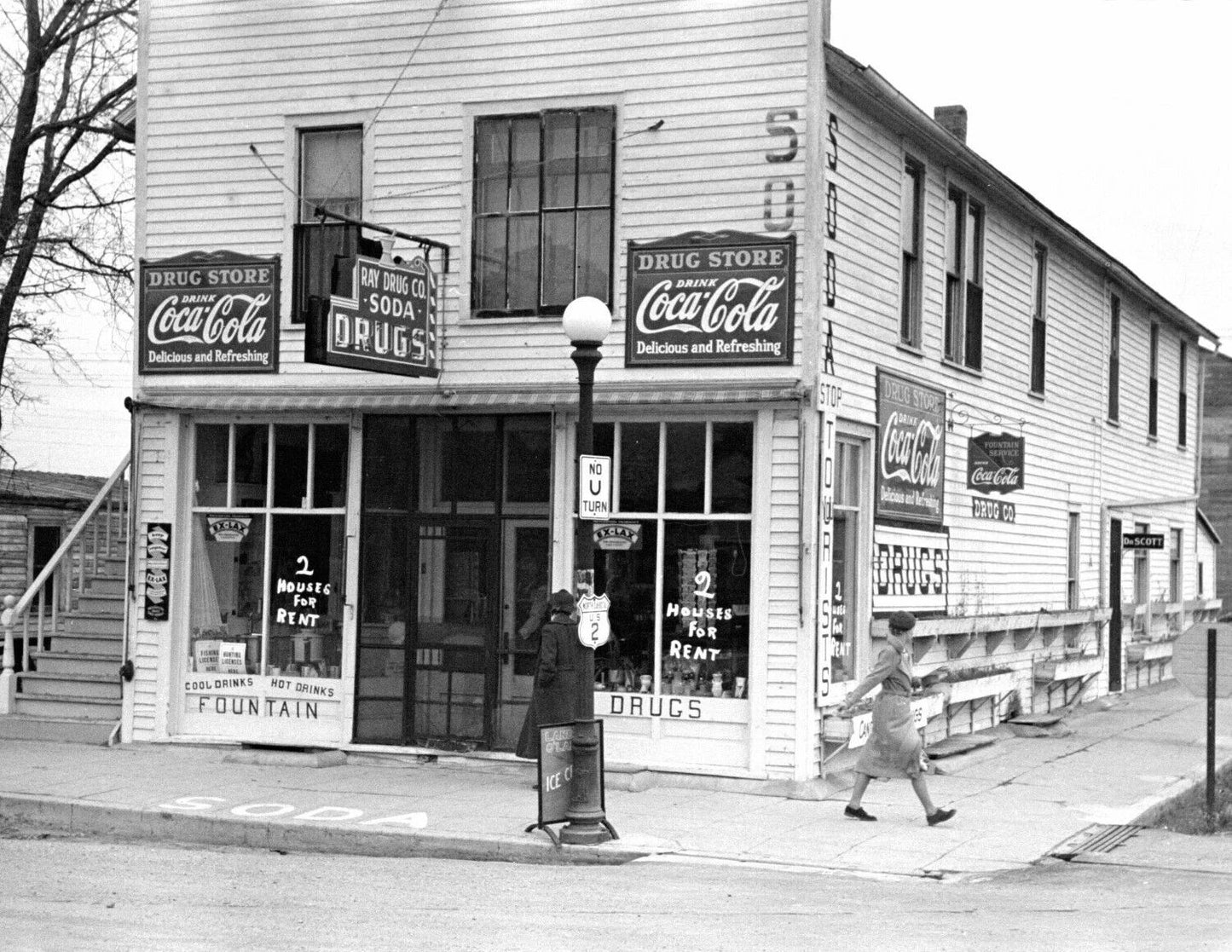 1937 Drugstore Ray North Dakota Retro Vintage Old Photo Reprint