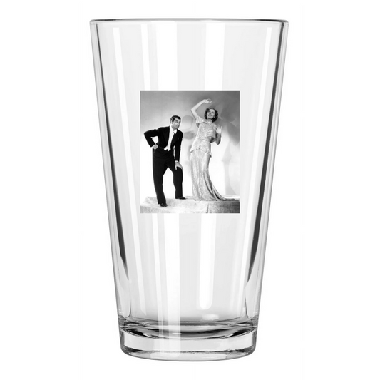 1937 Film Movie The Awful Truth Cary Grant & Irene Dunne Pint Beer Glass