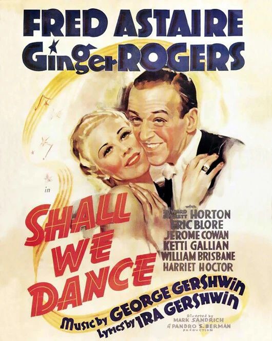 1937 Film Shall We Dance Keychain Fred Astaire And Ginger Rogers Keychain