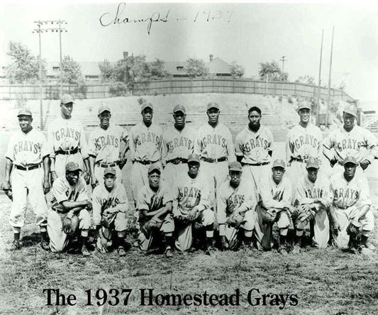 1937 Homestead Grays Team Photo Baseball Picture Negro League Champs