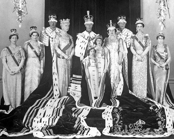 1937 King George Vi Glossy Keychain United Kingdom Print Coronation Keychain