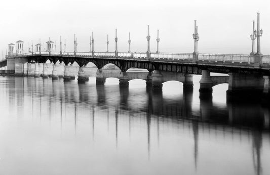 1937 Lion Bridge St. Augustine Florida Vintage Old Magnet Reprint