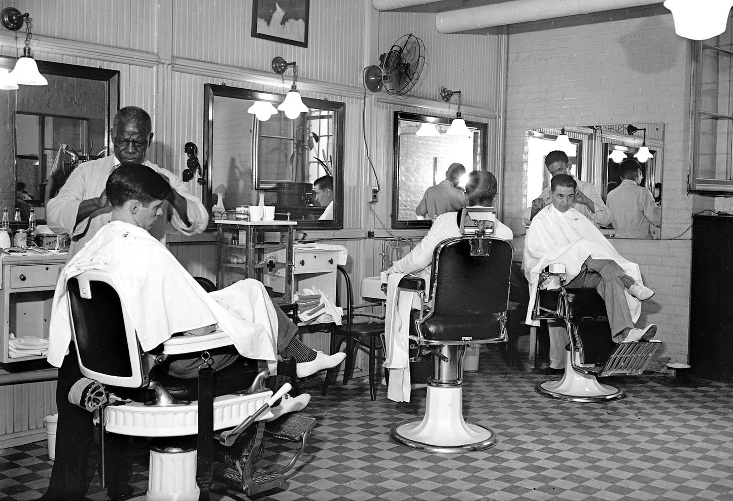 1937 Senate Office Building Barber Shop Wa Dc Old Magnet Reprint